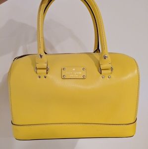 Kate Spade yellow medium satchel